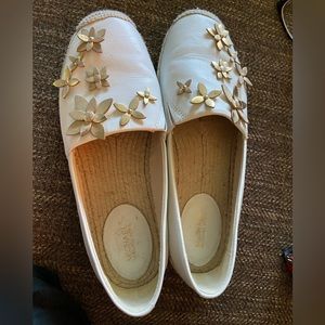 Michael Kors Whie Leather Shoes Size 8